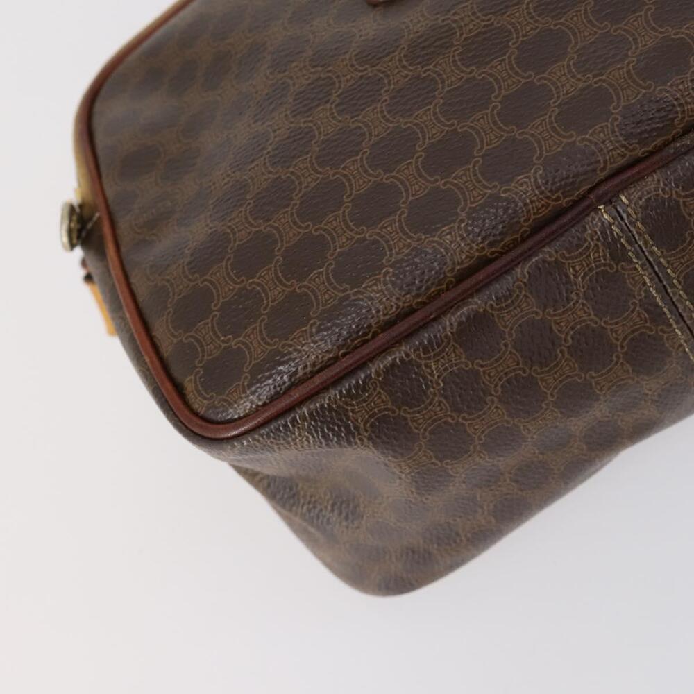 CELINE Macadam Canvas Hand Bag PVC Leather 2way Brown Gold Auth 154376 - Picture 16 of 16